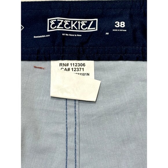EZEKIEL USA Men's Swim Blue Trunks 38 - Picture 4 of 8